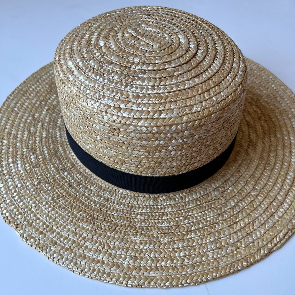 Urban outfitters straw boater hat